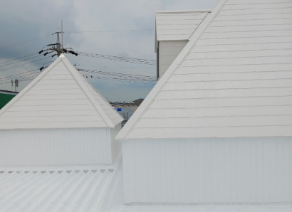 勾配屋根の防水工事 画像